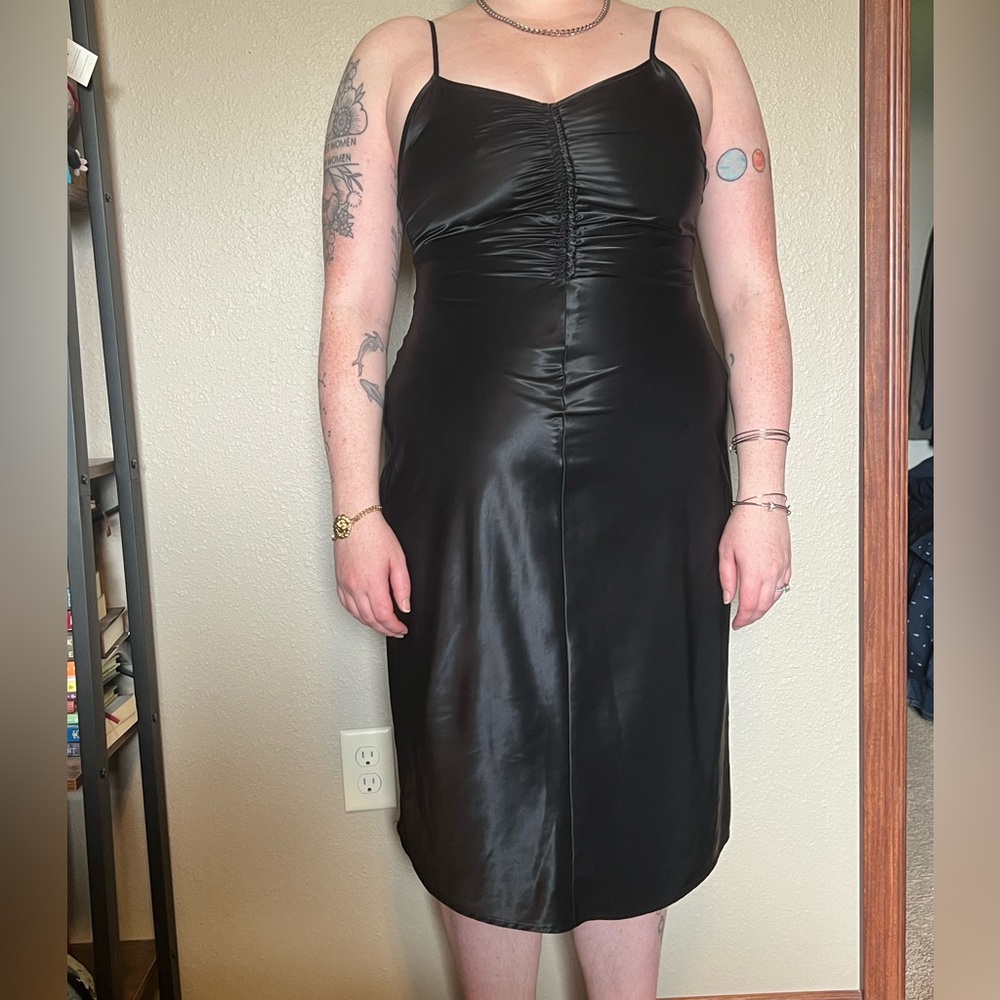 A New Day Black Sleeveless Midi Dress